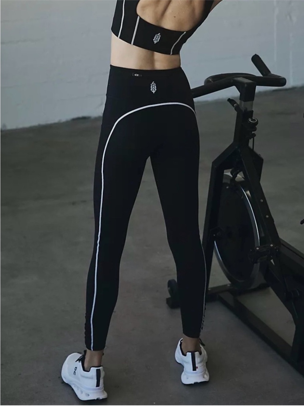 FP Movement You’re a Peach Leggings in Black & White